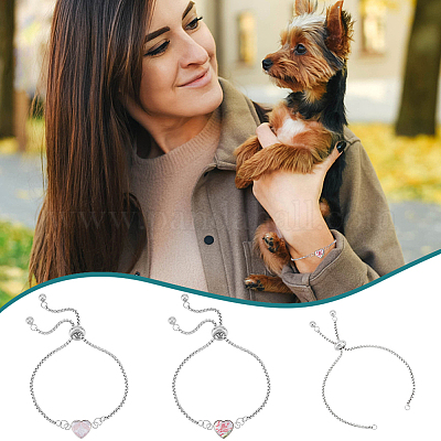 Набор для самостоятельного изготовления браслета в форме сердца DIY-UN0005-29-1