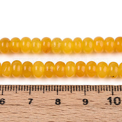 Окрашенные природные белый нефрит бисер пряди G-T139-59A-07-1