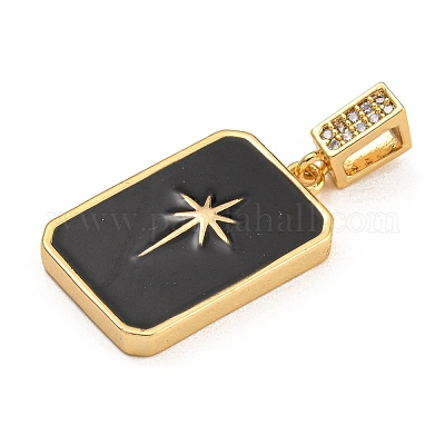 Стойка покрытие латунь микропаве прозрачный кубический цирконий северная звезда европейские подвески шармы KK-U035-17G-03-1