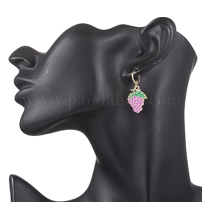 9 пара серег с подвеской на английском языке с застежкой-рычагом EJEW-JE06557-1