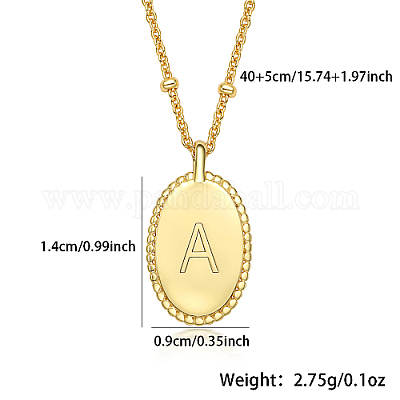 Овальные ожерелья с подвеской из стерлингового серебра 925 проба для женщин EL6437-1-1