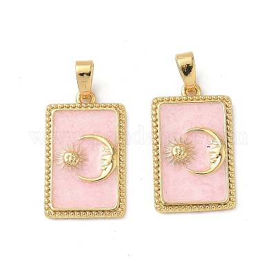 Латунь эмаль подвески KK-P334-10G-01-1