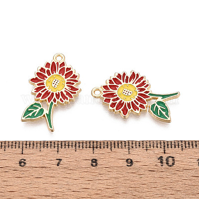 Подвески из эмали и сплава&nbsp;ENAM-T024-32G-G-1