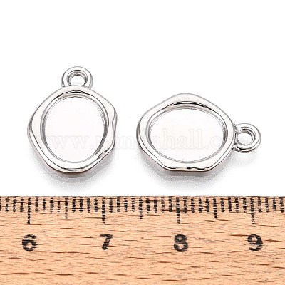 Оправы для подвесок из нержавеющей стали 304 в виде кабошонов STAS-T067-11P-1