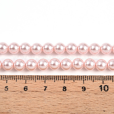 Выпечка из окрашенного перламутрового стекла жемчужные бусинки HY-N002-6mm-A10-1