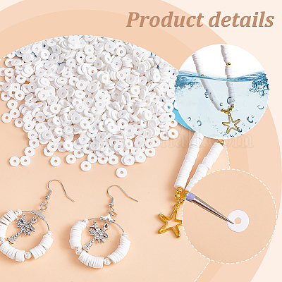 140 г бусины из полимерной глины ручной работы CLAY-PH0002-02-1