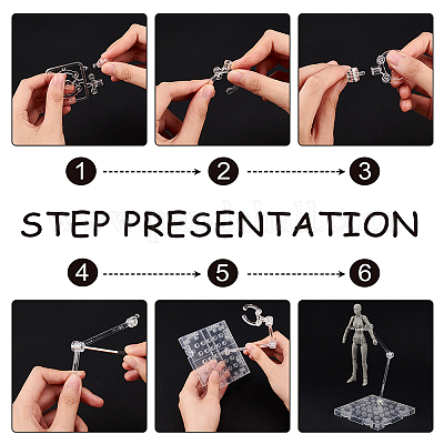 Держатели для пластиковых моделей в собранном виде ODIS-WH0038-10-1