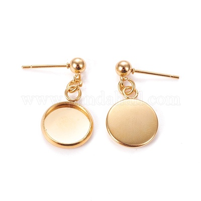 Серьги-гвоздики из нержавеющей стали 304&nbsp;STAS-L226-019H-G-1