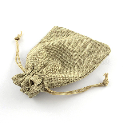 Мешки мешка шнурка упаковки мешка мешка имитационные полиэфирные X-ABAG-R005-18x13-01-1