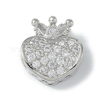 Покрытие стойки латунь микропаве прозрачные кубические циркониевые бусины KK-A220-09P-1