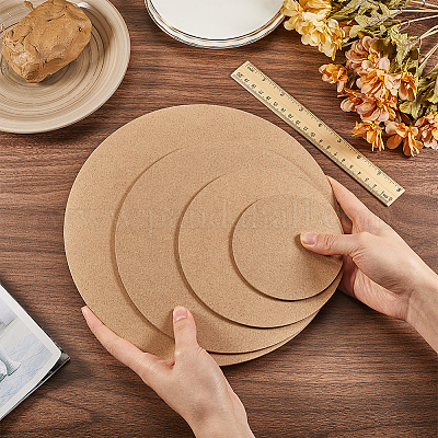 4 шт. 4 размера МДФ-панели AJEW-CP0007-60B-1