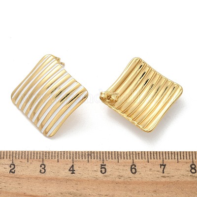 Серьги-гвоздики из нержавеющей стали 304 EJEW-A130-03A-G-1