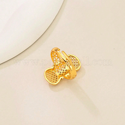 Геометрические полые латунные регулируемые открытые манжеты для женщин RI7921-1