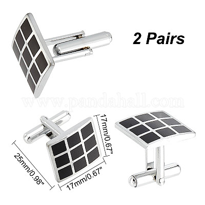 2 пара латунных запонок KK-CA0003-40-1