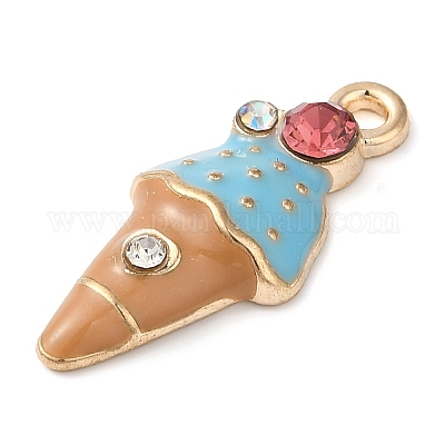 Подвески из эмалевого сплава с покрытием из легкого золота ENAM-U001-02D-KCG-1