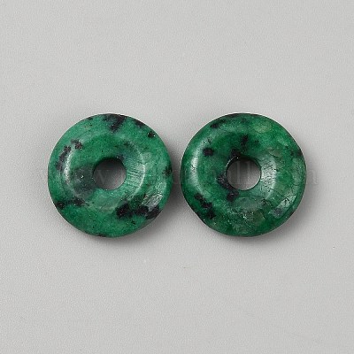 Подвески из натуральной зеленой кунжутной яшмы G-WH0016-53D-1