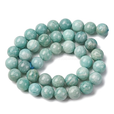 Природных амазонит бисер нитей G-K068-03-10mmA-1