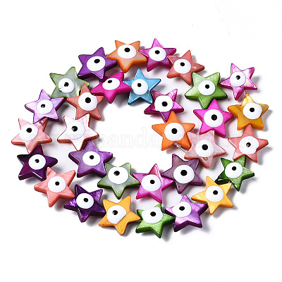 Нити бусин из натуральных пресноводных ракушек SHEL-N003-08-1