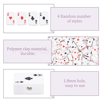 200шт бусины из полимерной глины ручной работы FIND-DC0006-49-1