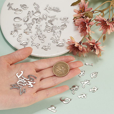 Подвески-буквы из нержавеющей стали 304 STAS-CJ0001-42-1