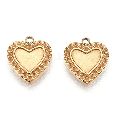 Оправы для подвесок из нержавеющей стали 304 в виде кабошонов STAS-T060-58G-1