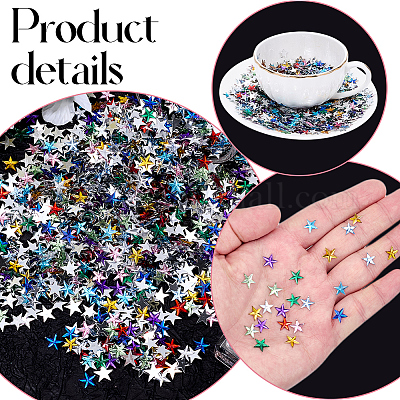 2000шт 10 цвета акриловые кабошоны OACR-SP0001-52-1