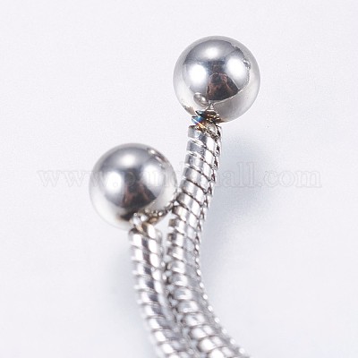 Изготовление ожерелья из не тускнеющей регулируемой змеиной цепи из нержавеющей стали 304 STAS-E163-38P-1