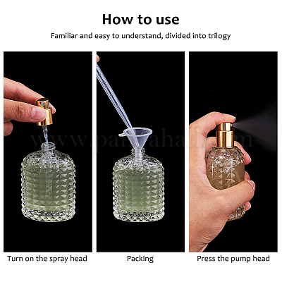 2pcs Glass Dropper Bottles, Essential Oil Dropper Bottle Clear