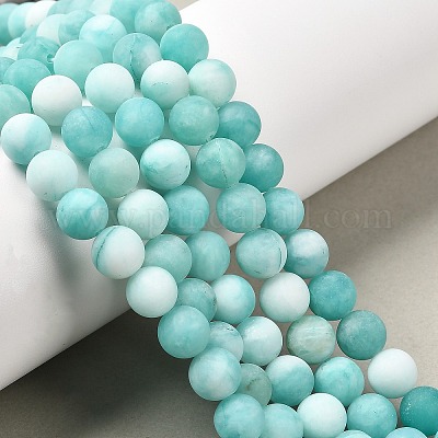 Натуральный белый нефритовый шарик нити X-G-R297-8mm-45-1