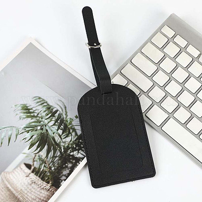 Вырезанная полая бирка для багажа из искусственной кожи 4 шт. OFST-CL0001-01A-03-1