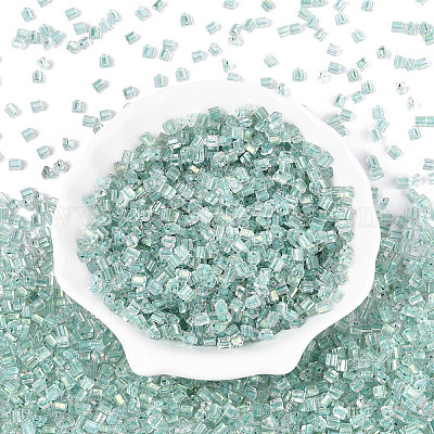 Прозрачные внутри цветные стеклянные бусины SEED-T007-13N-1