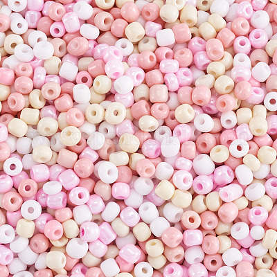 Непрозрачные стеклянные круглые бусины GLAA-TAC0025-07B-06-1