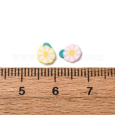 Кабошоны из полимерной глины ручной работы и пластиковые бусины для изготовления фурнитуры для бижутерии своими руками CLAY-B007-04J-1