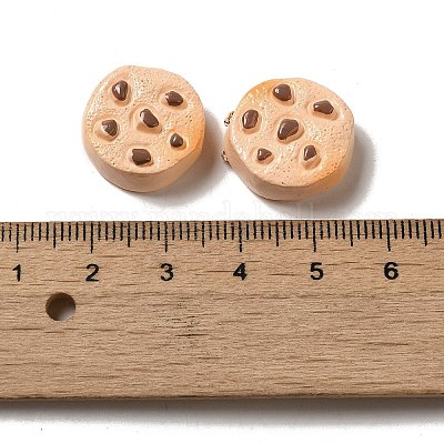 Cabochons décodés en biscuit de résine opaque&nbsp;RESI-A033-04L-1