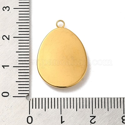 20 Cabochon Tondi 25mm In Acciaio Placcato Oro 24K - Montature Per Creazione Gioielli Fai Da Te