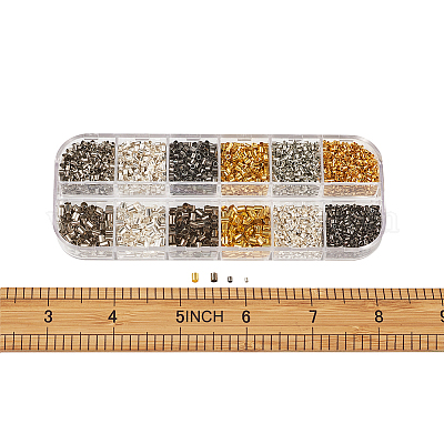 Зажимные бусины из латуни KK-TA0007-52-1