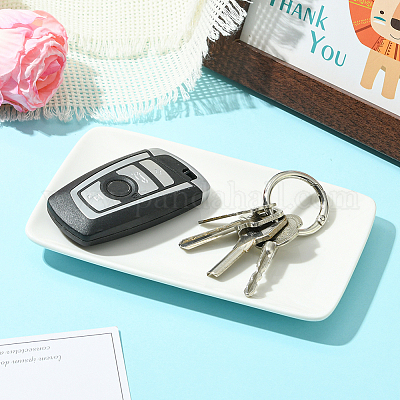 1 шт. прямоугольная керамическая тарелка для украшений AJEW-BBC0002-48-1