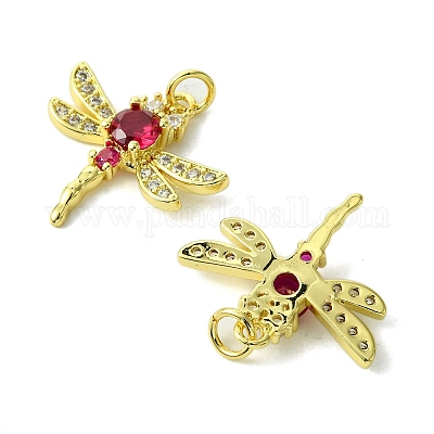 Кулоны из экологически чистой латуни с микропаве и кубическим цирконием KK-A204-10G-02-1