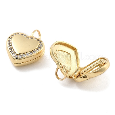 Подвески из латуни с прозрачным фианитом KK-U009-11D-G-1