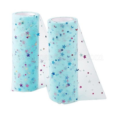 Сетчатые ленты с пайетками и звездами OCOR-P010-F07-1