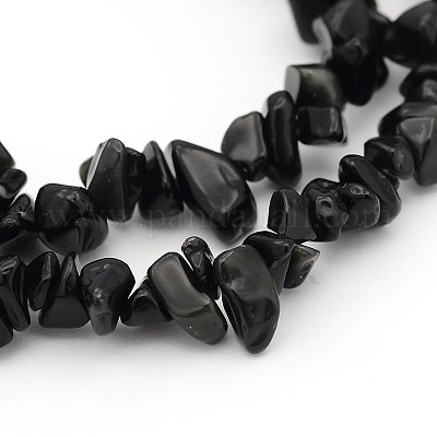 Natürlichen Obsidian Perlen Stränge&nbsp;F005-1