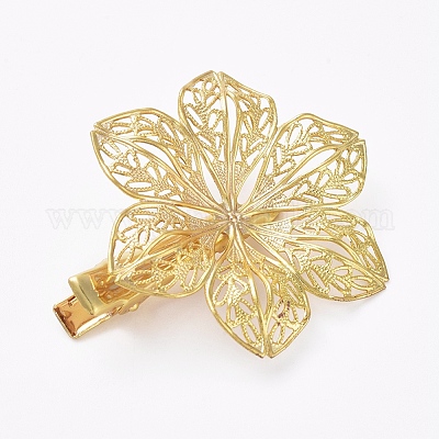 Аксессуары для волос клип фурнитуры железа волос аллигатора IFIN-L035-03G-1