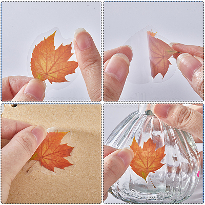 5 комплект 5 стилей самоклеящихся декоративных наклеек из ПВХ для пластиковых бутылок STIC-CP0001-06-1