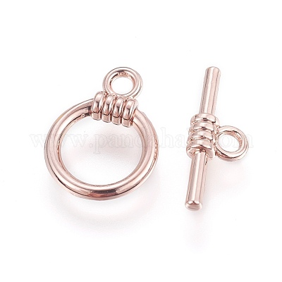 Застежка тоггл из сплава PALLOY-I134-12RG-AAA-1