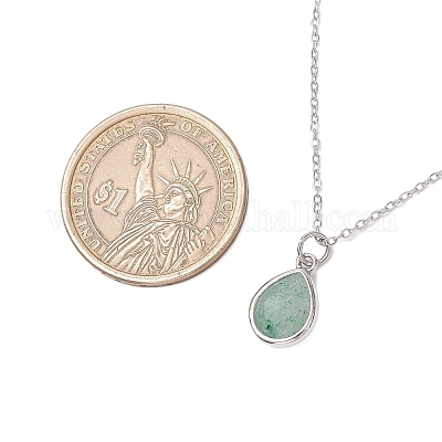 Подвеска из натурального смешанного камня в форме капли NJEW-JN05288-1