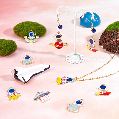 28шт 7 стиля подвески из сплава с эмалью ENAM-SC0002-02-1