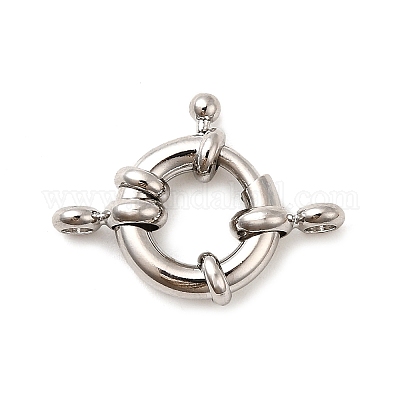 Латунная застежка пружинного кольца KK-D407-01P-C-1