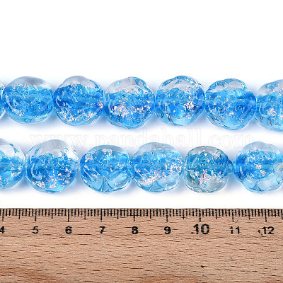 Бусы лэмпворк ручной работы LAMP-N028-04C-1