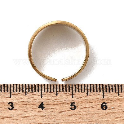 Открытые кольца манжеты из нержавеющей стали 304 RJEW-F199-02A-G-1