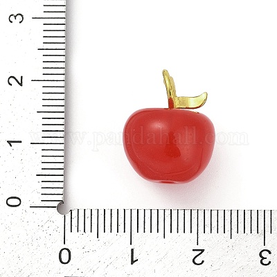 Эмалевые пластиковые подвески KK-G526-21G-01-1